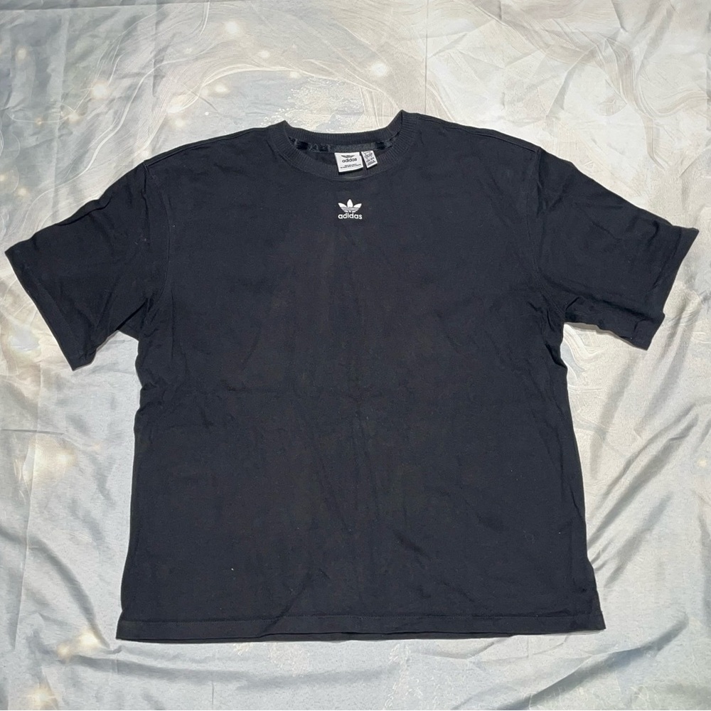 Adidas Men's Black Cotton Tee